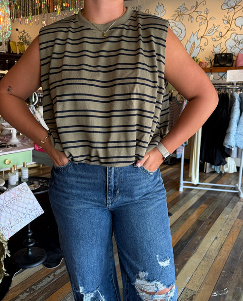 Army Green Top