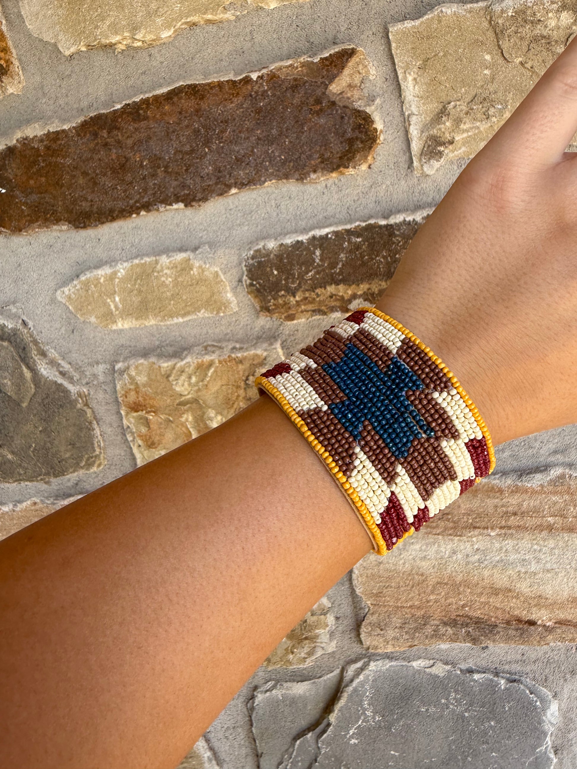 Yellow Beaded Bracelet