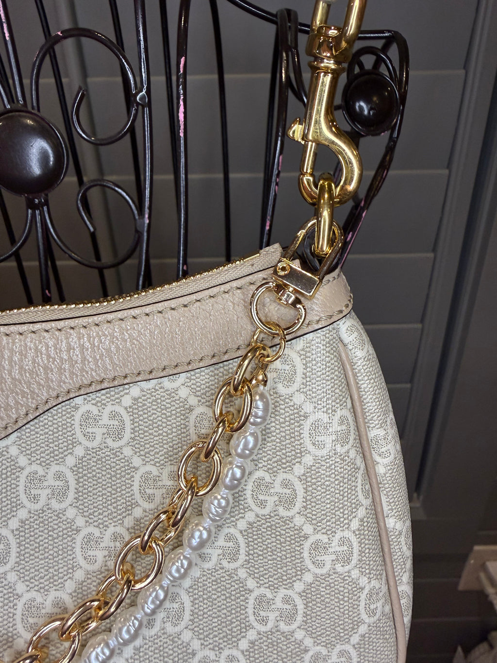 Pearl Gold Chain Charm