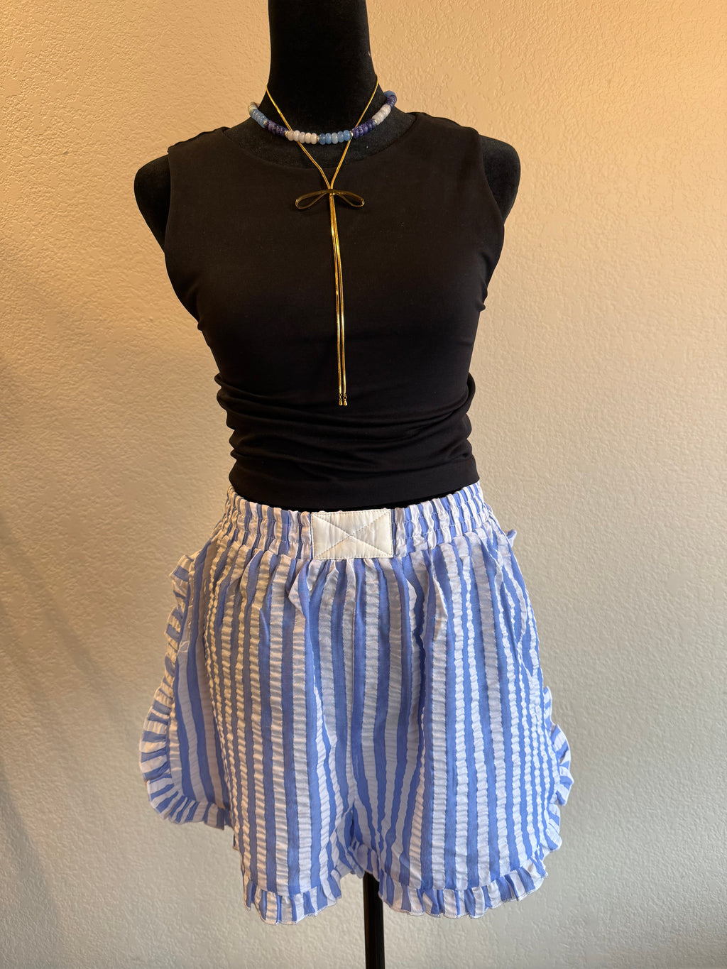 Striped Woven Shorts