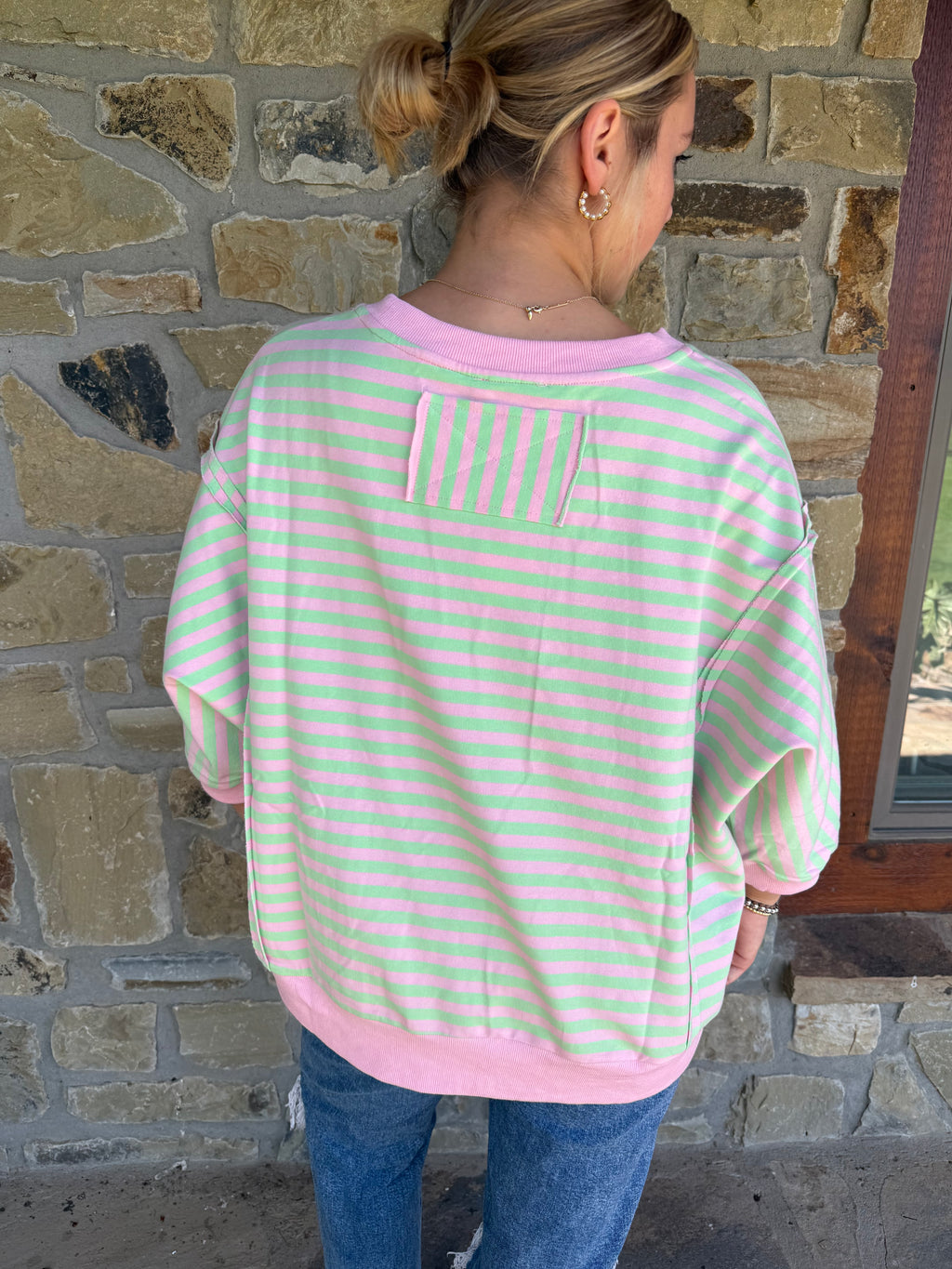 Pink & Green Sweatshirt