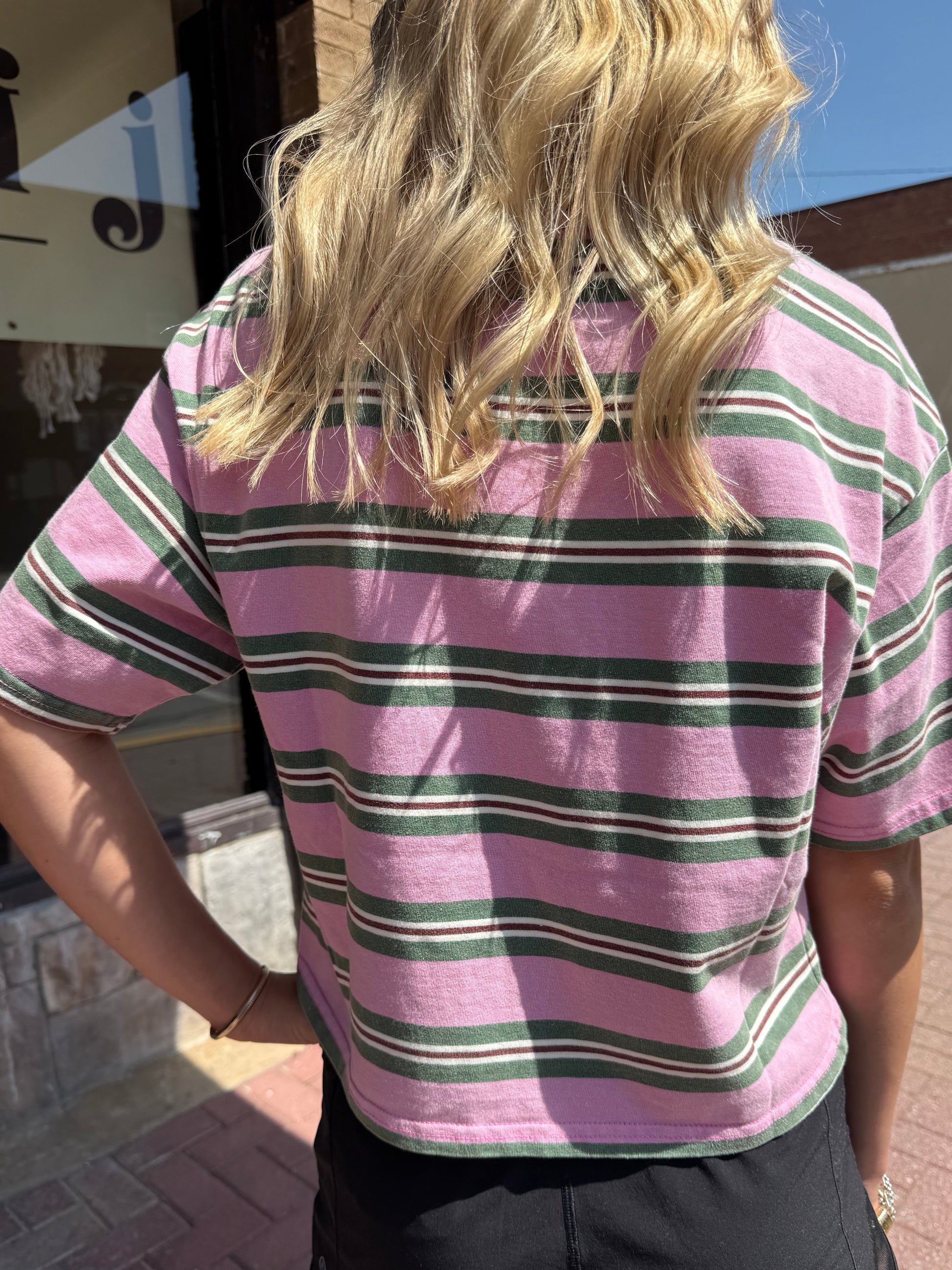 Pink Stripe T