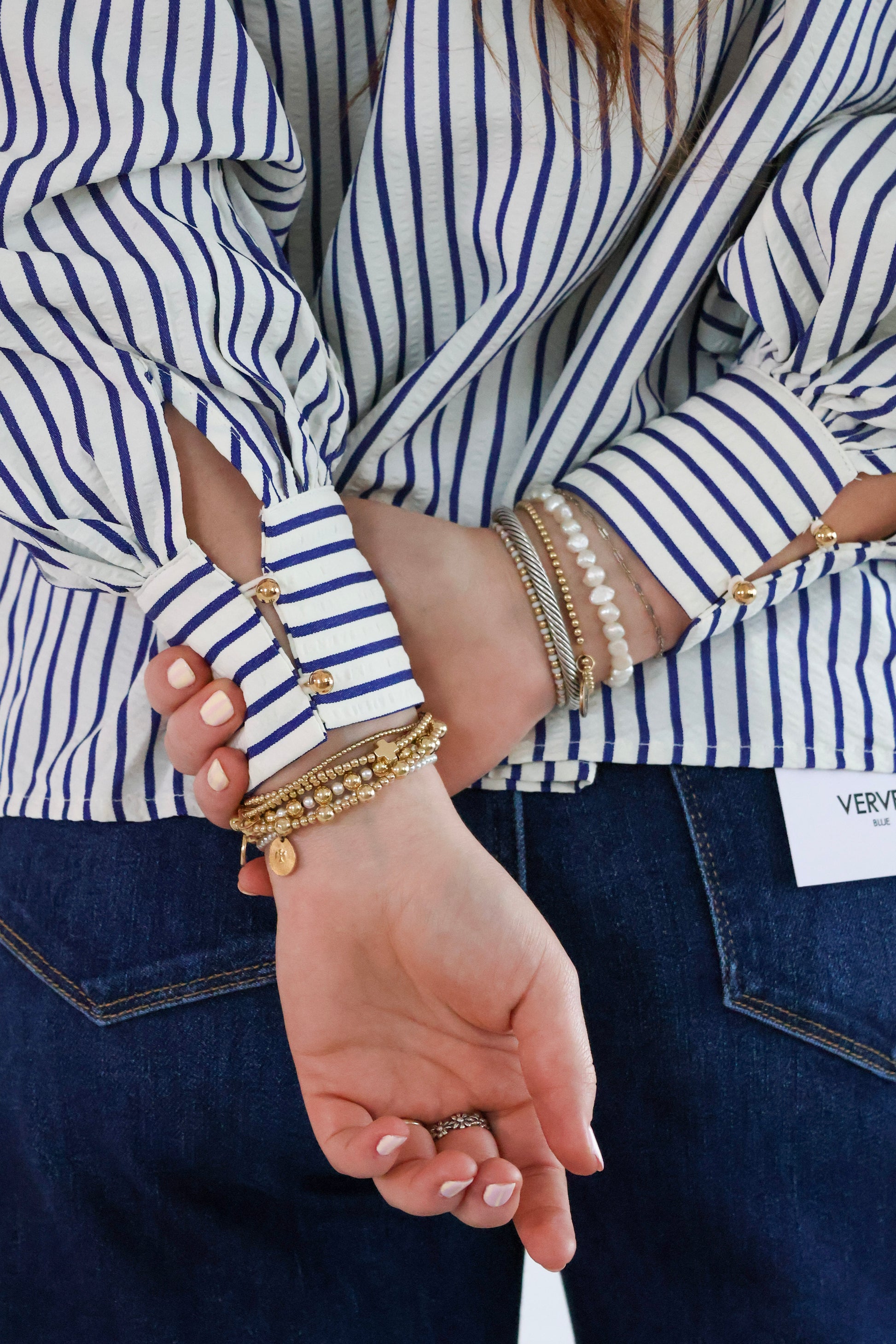 navy blue bow tie top