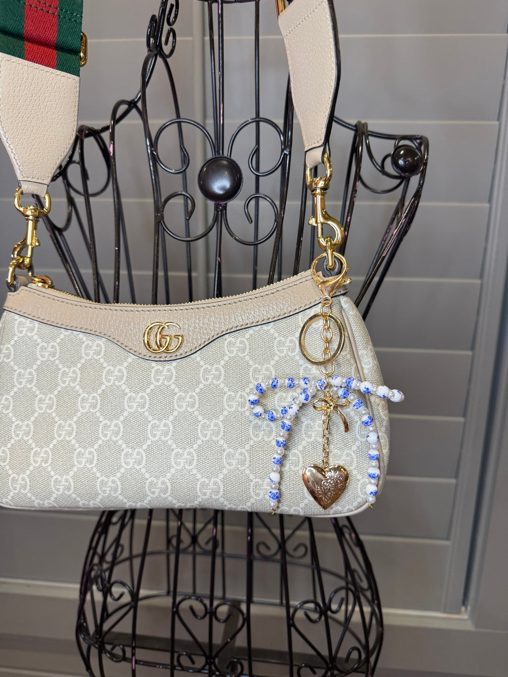 Vintage Bow Bag Charm ￼