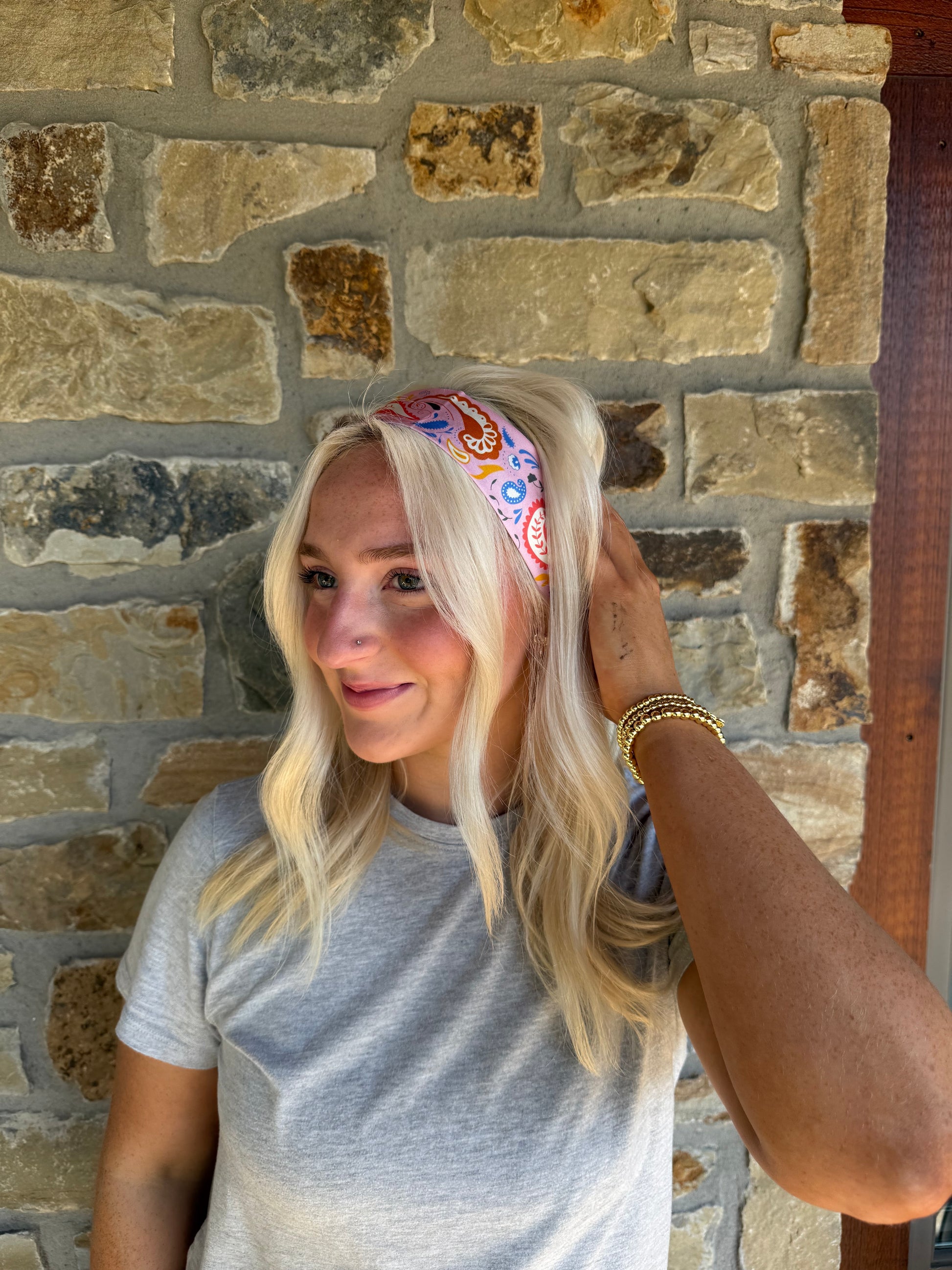 Pink Cowboy Twilly Scarf