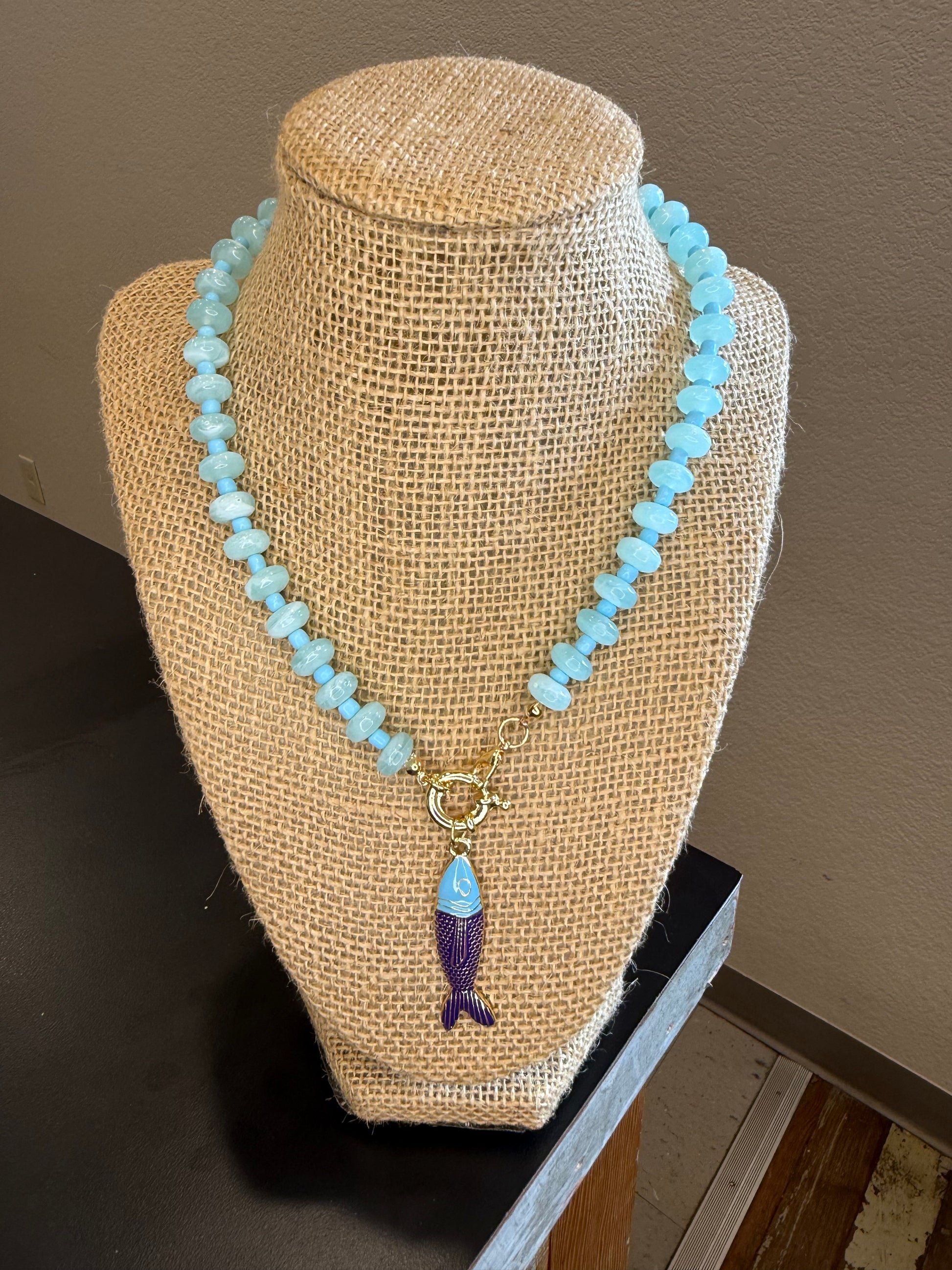 Fish Beaded Necklace