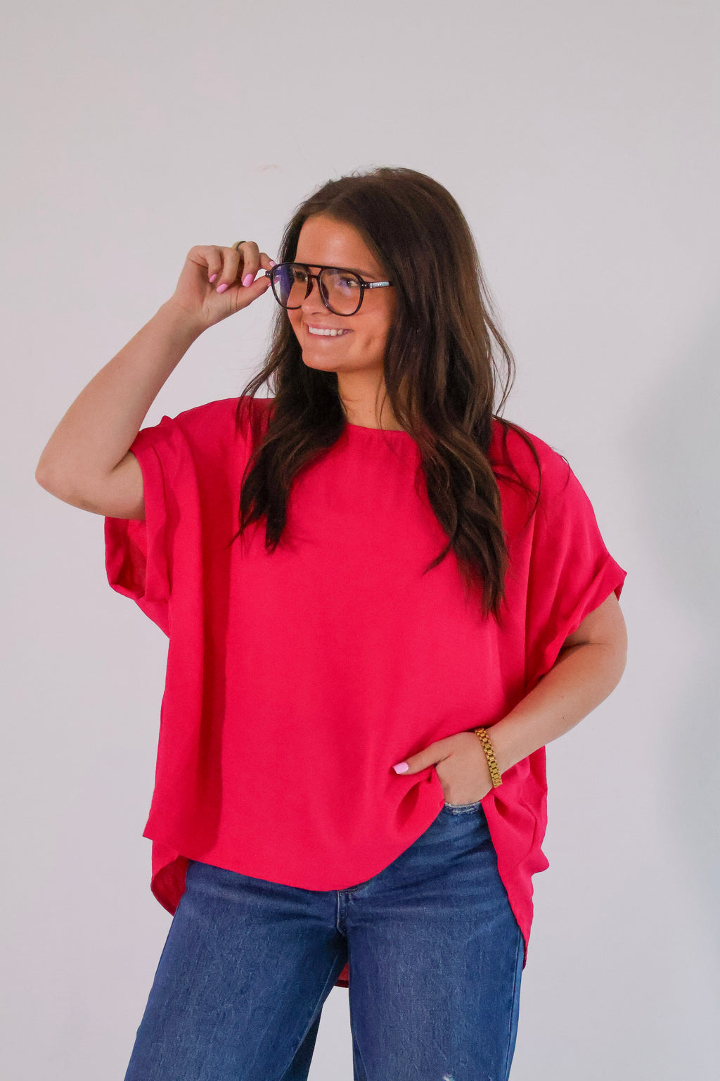 hot pink top