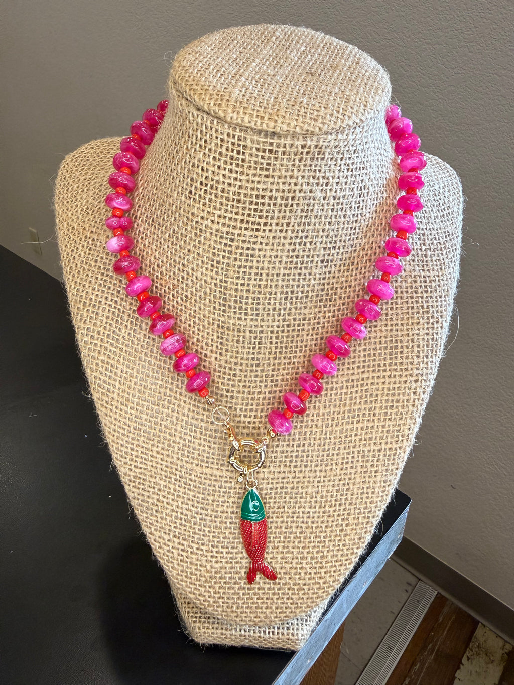 Fish Beaded Necklace