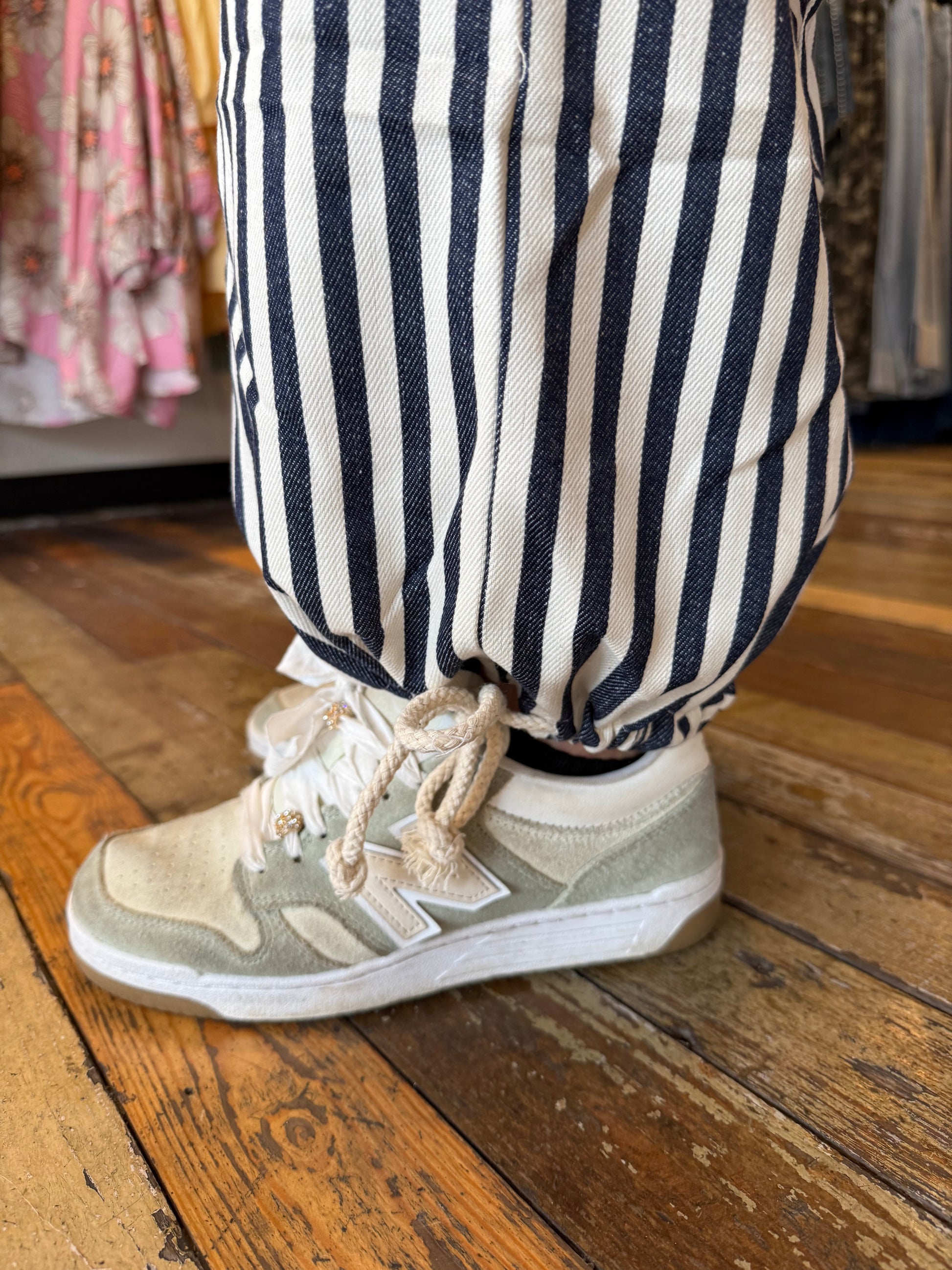 Stripe Pants Drawstring