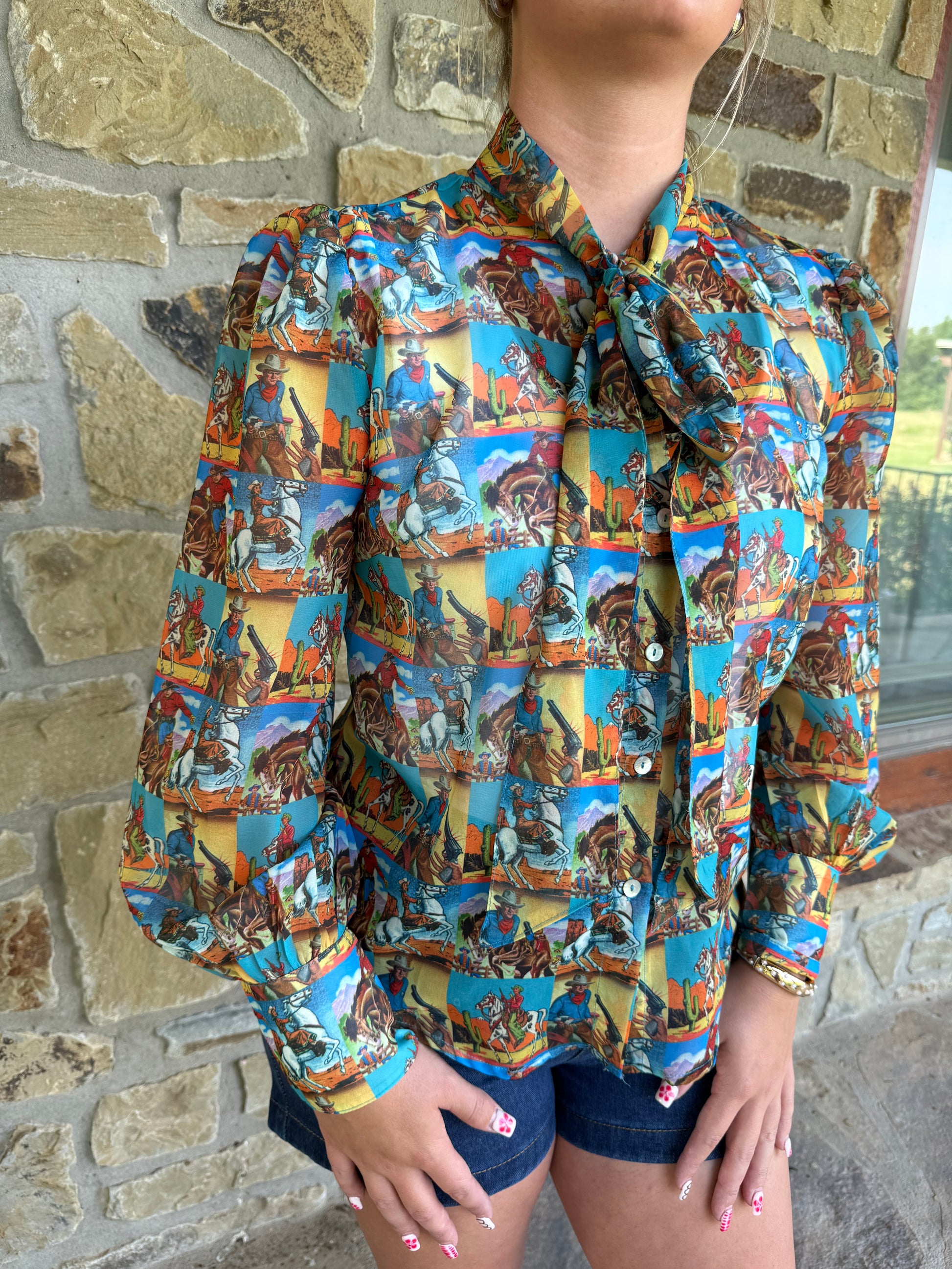 Howdy Hanny Button Up