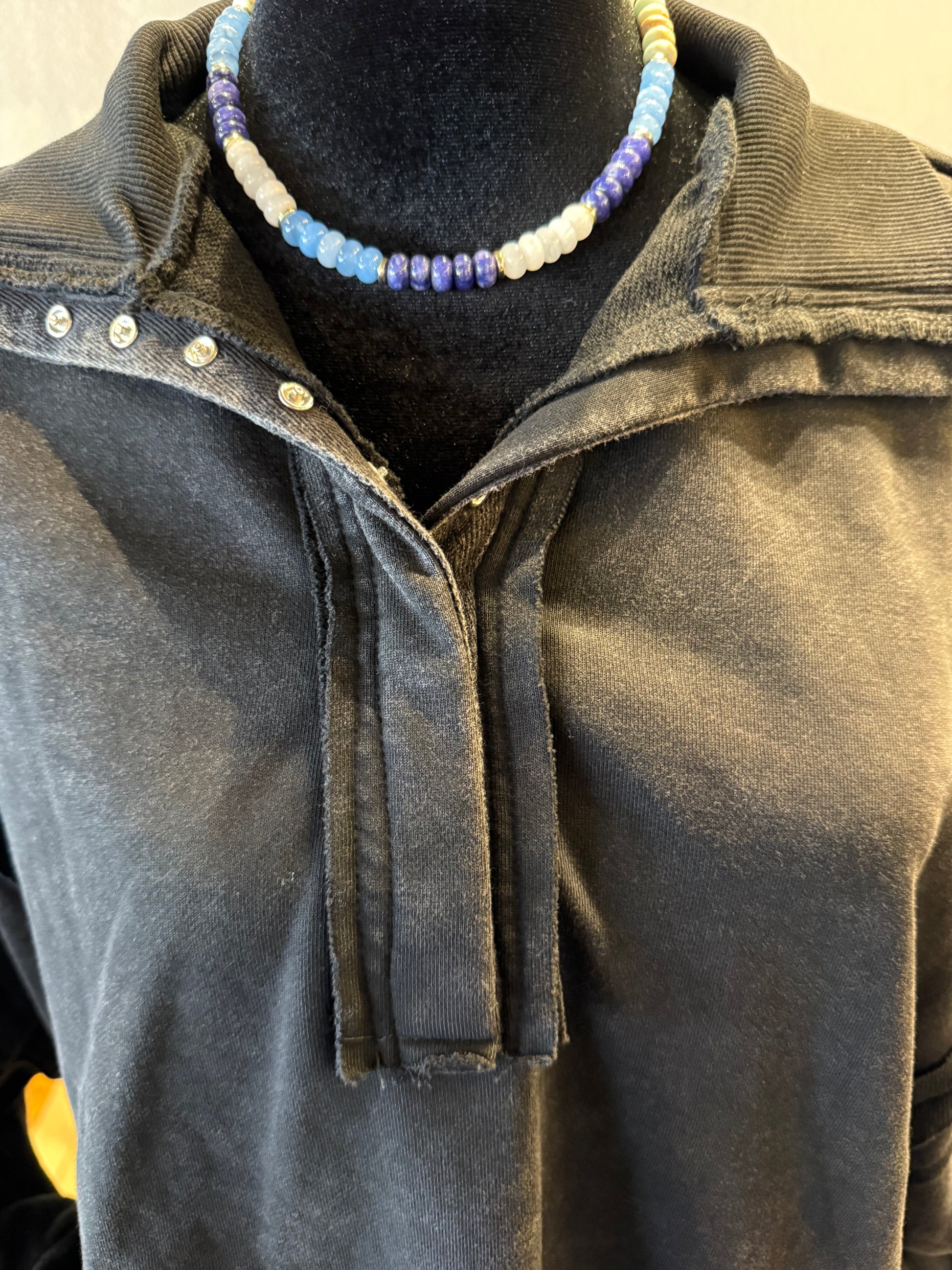 black sweatshirt