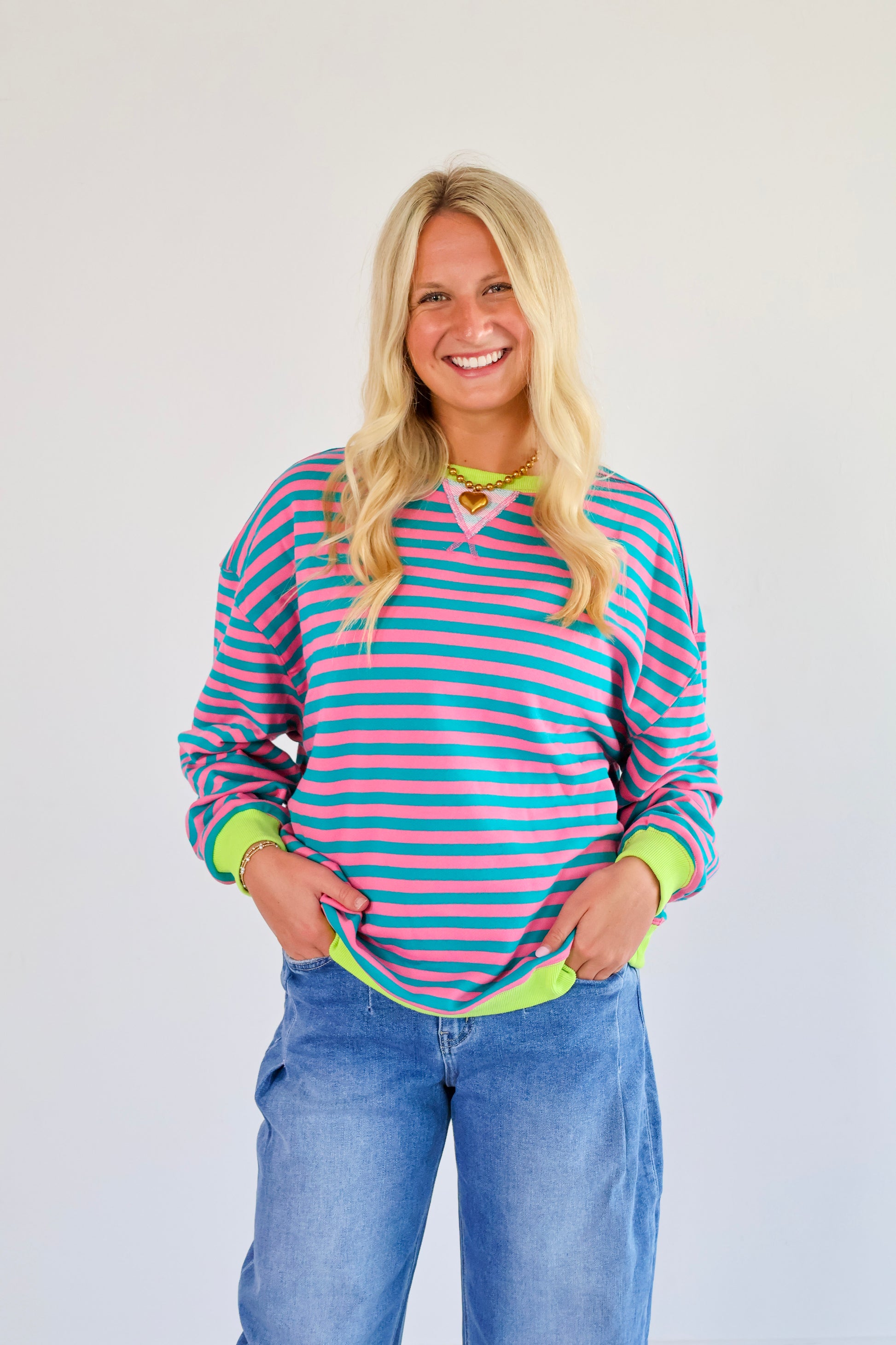 stripe sweatshirt