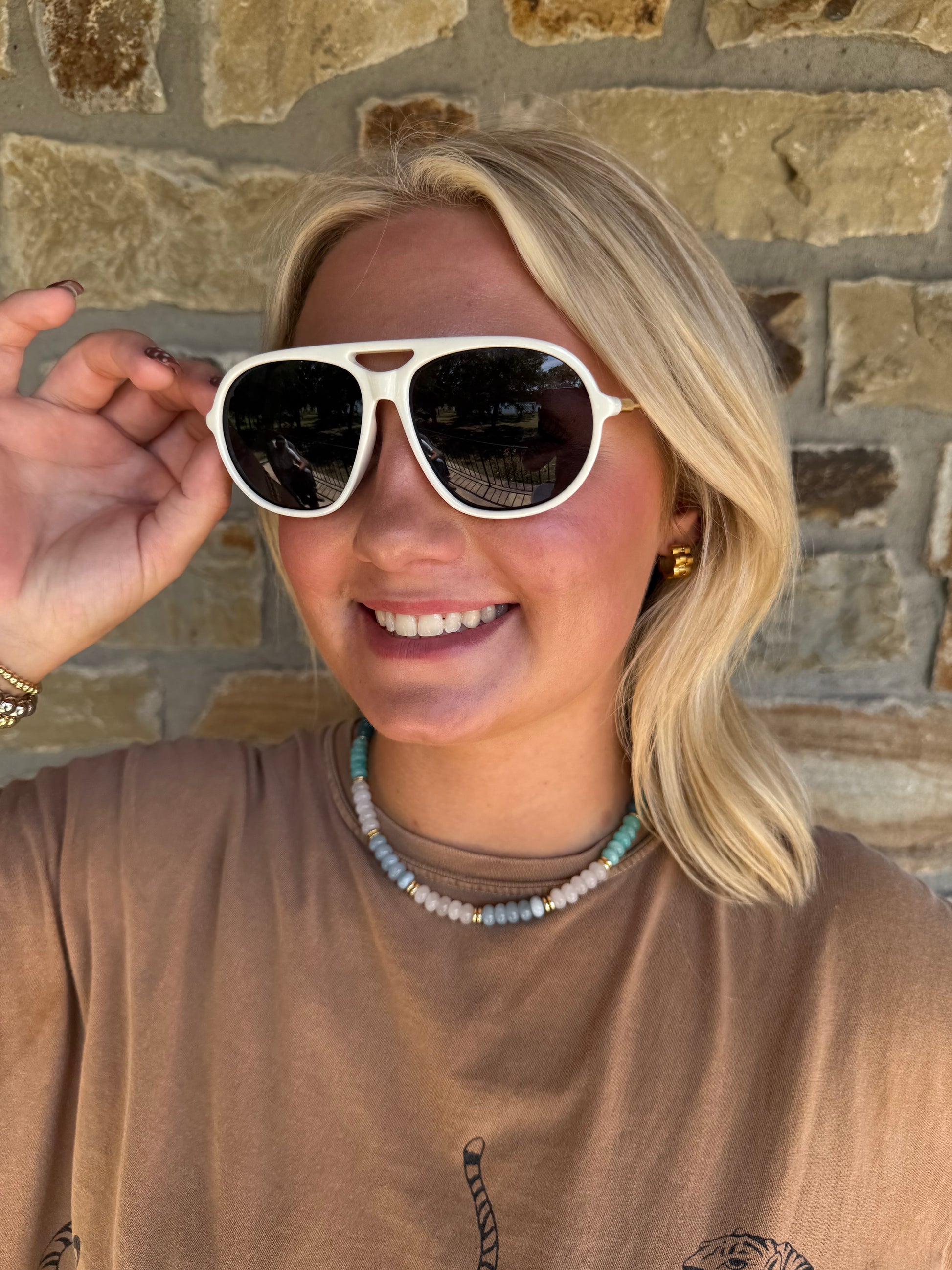 White Brow Sunglasses