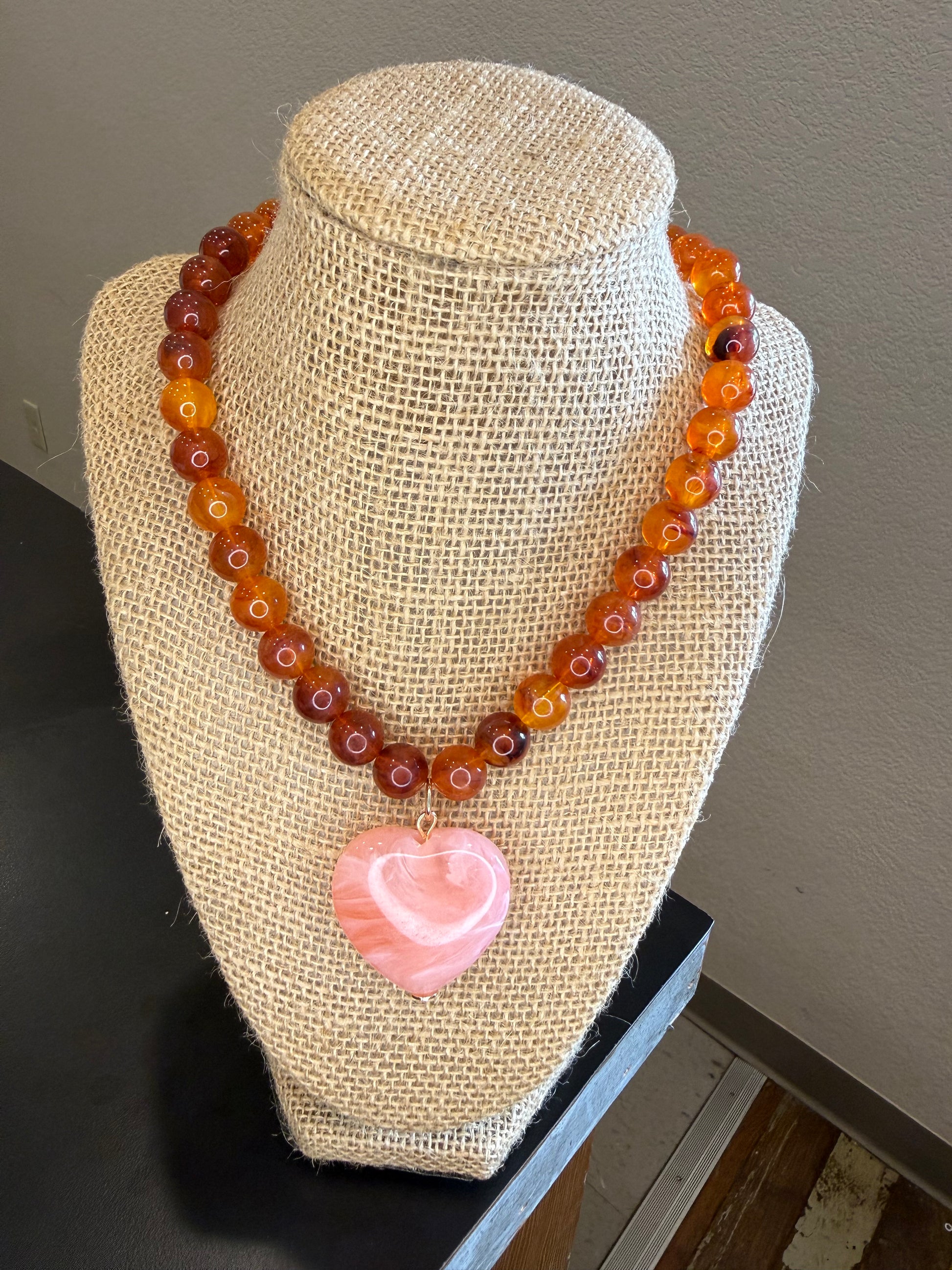 Heart Stone Necklace