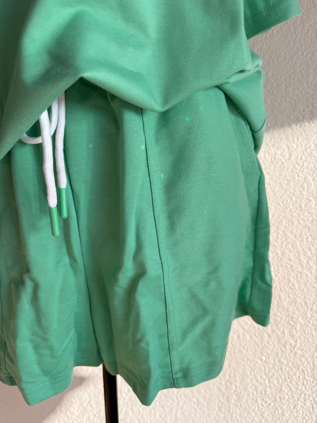 Green V-Neck Set