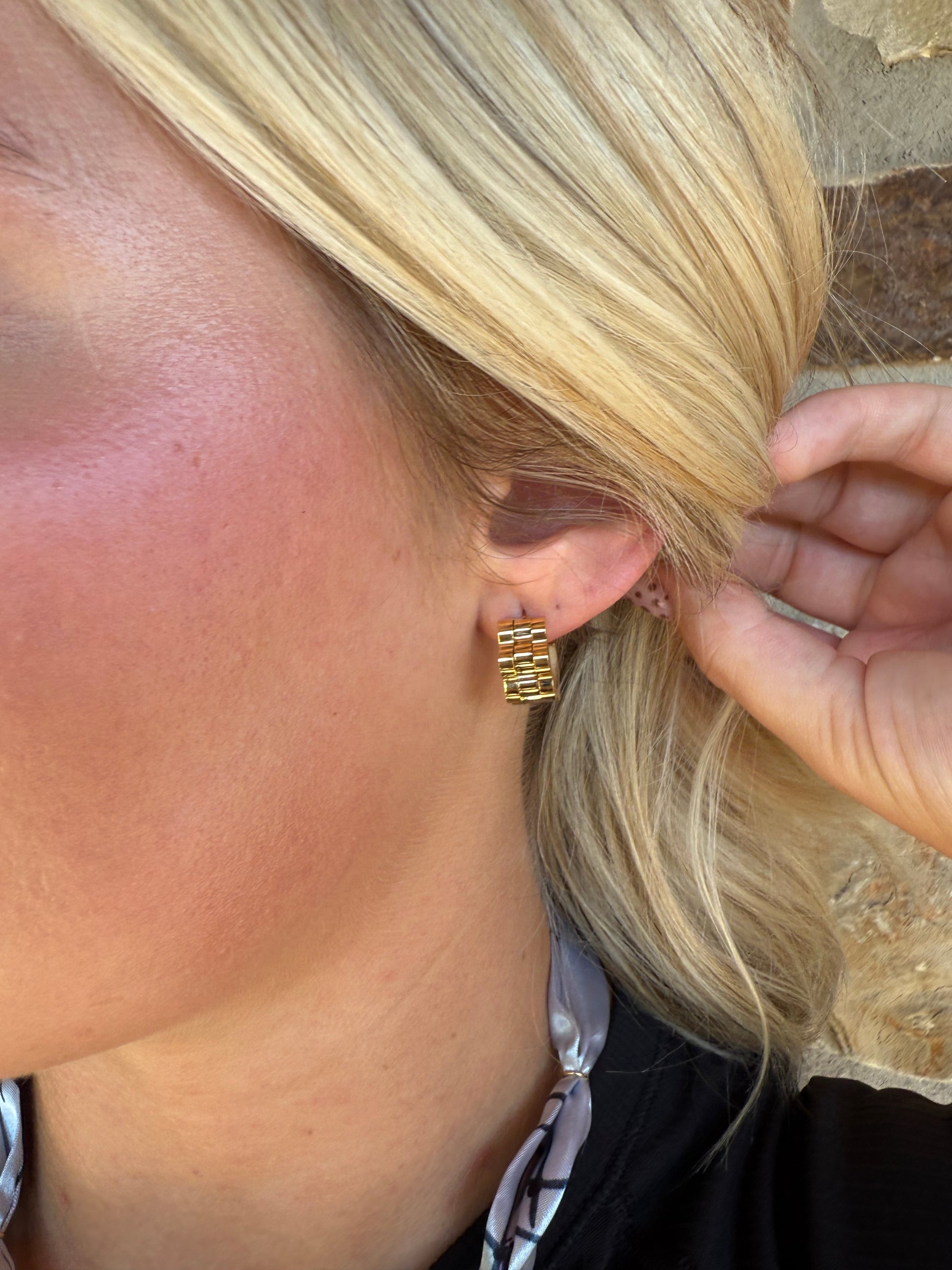 Ridged Cuff Earrings