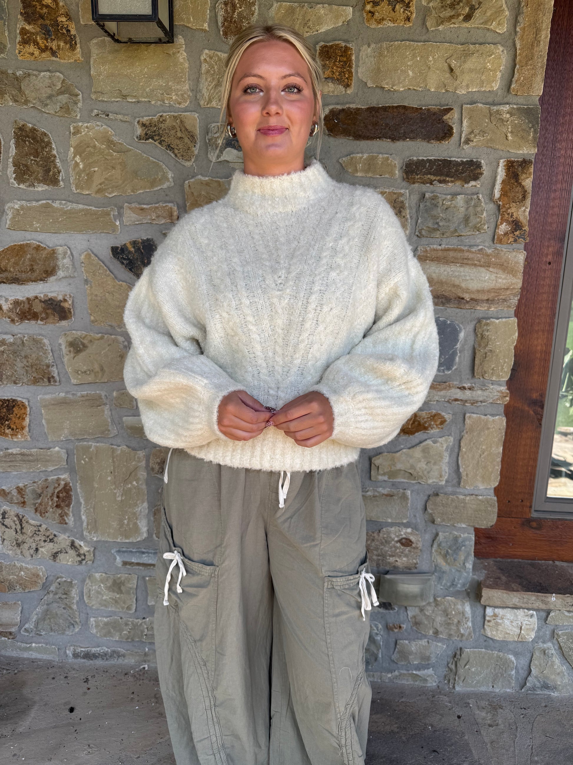 Bubble Sleeve Sweater