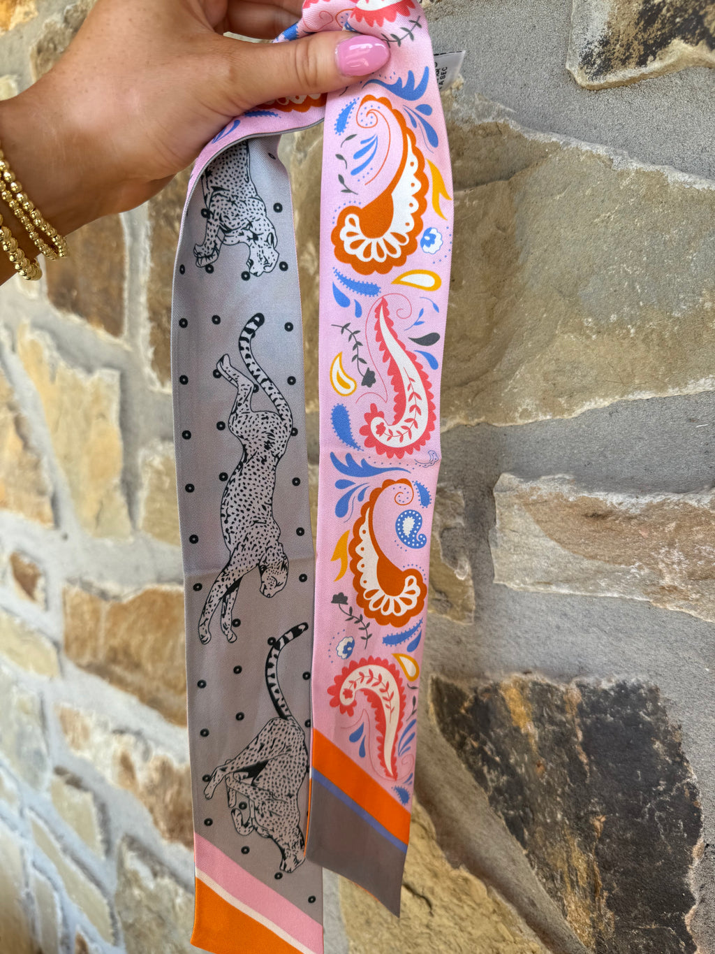 Pink Cowboy Twilly Scarf