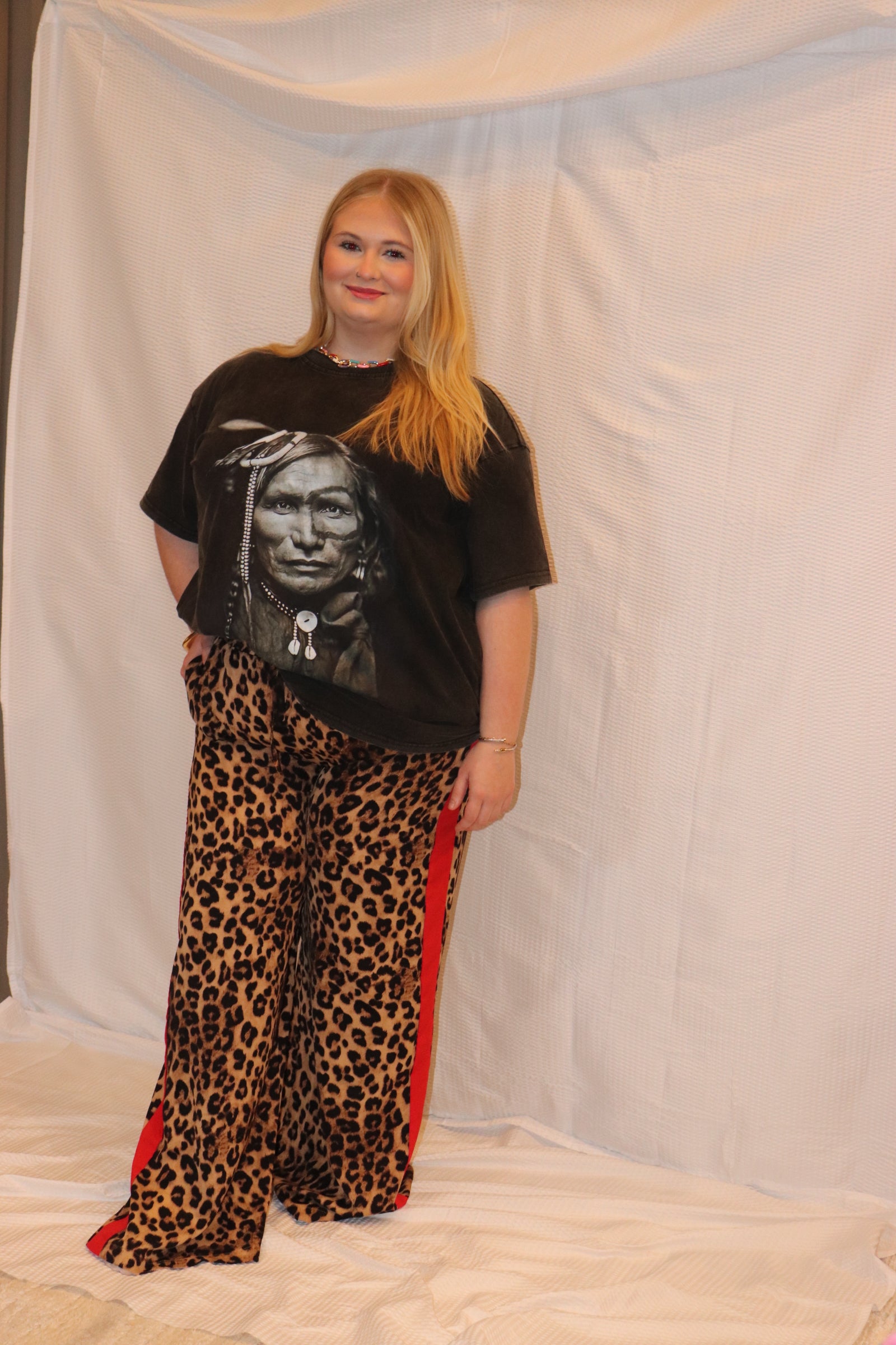 Native American Black Tee