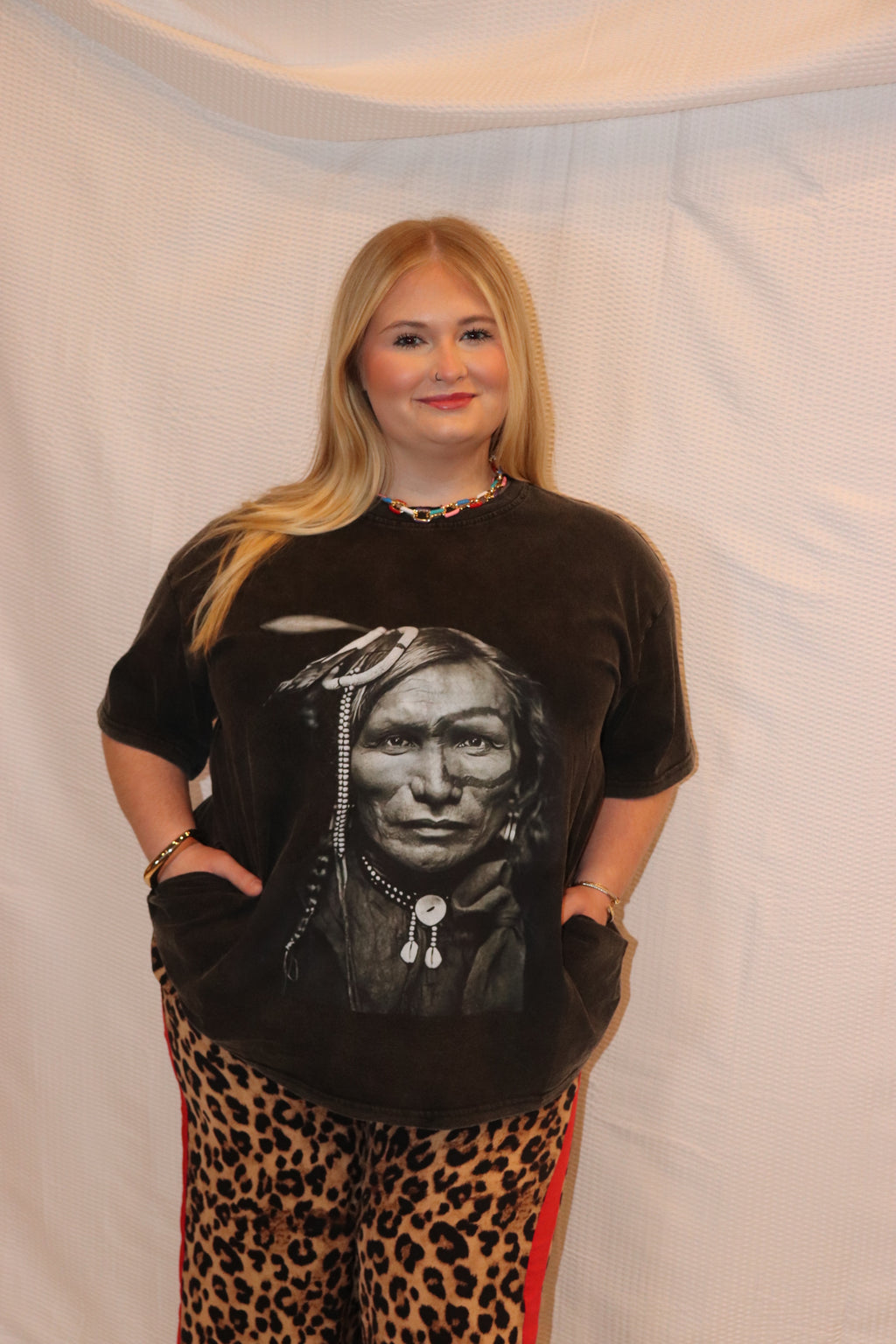 Native American Black Tee