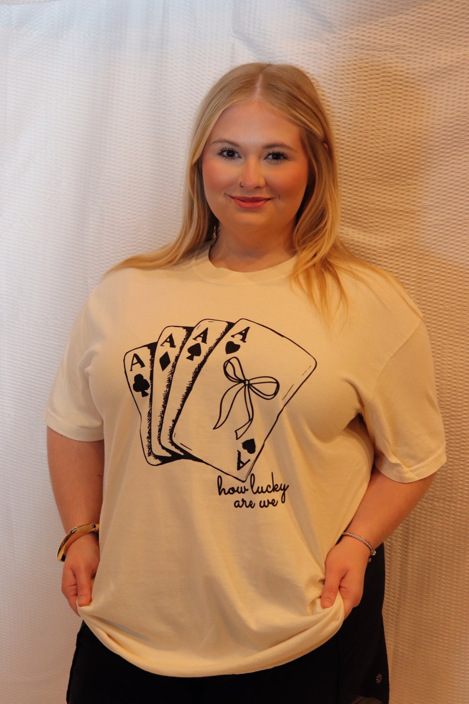 How lucky are we T-shirt